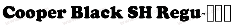 Cooper Black SH Regu字体转换